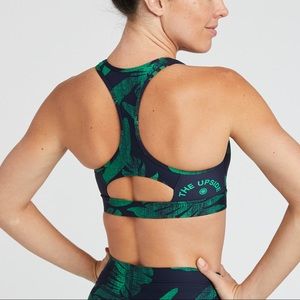 SOULCYCLE THE UPSIDE X PALM PRINT BRA